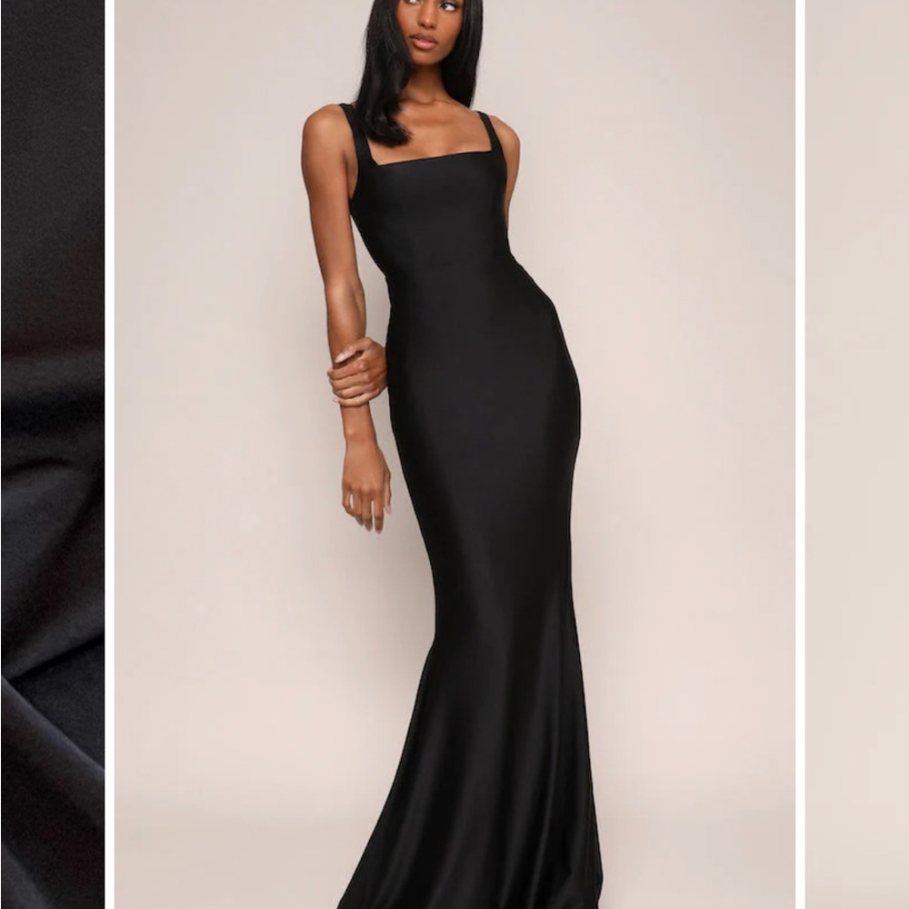 Black Sheath Cocktail Dress Sleeveless Square Neck